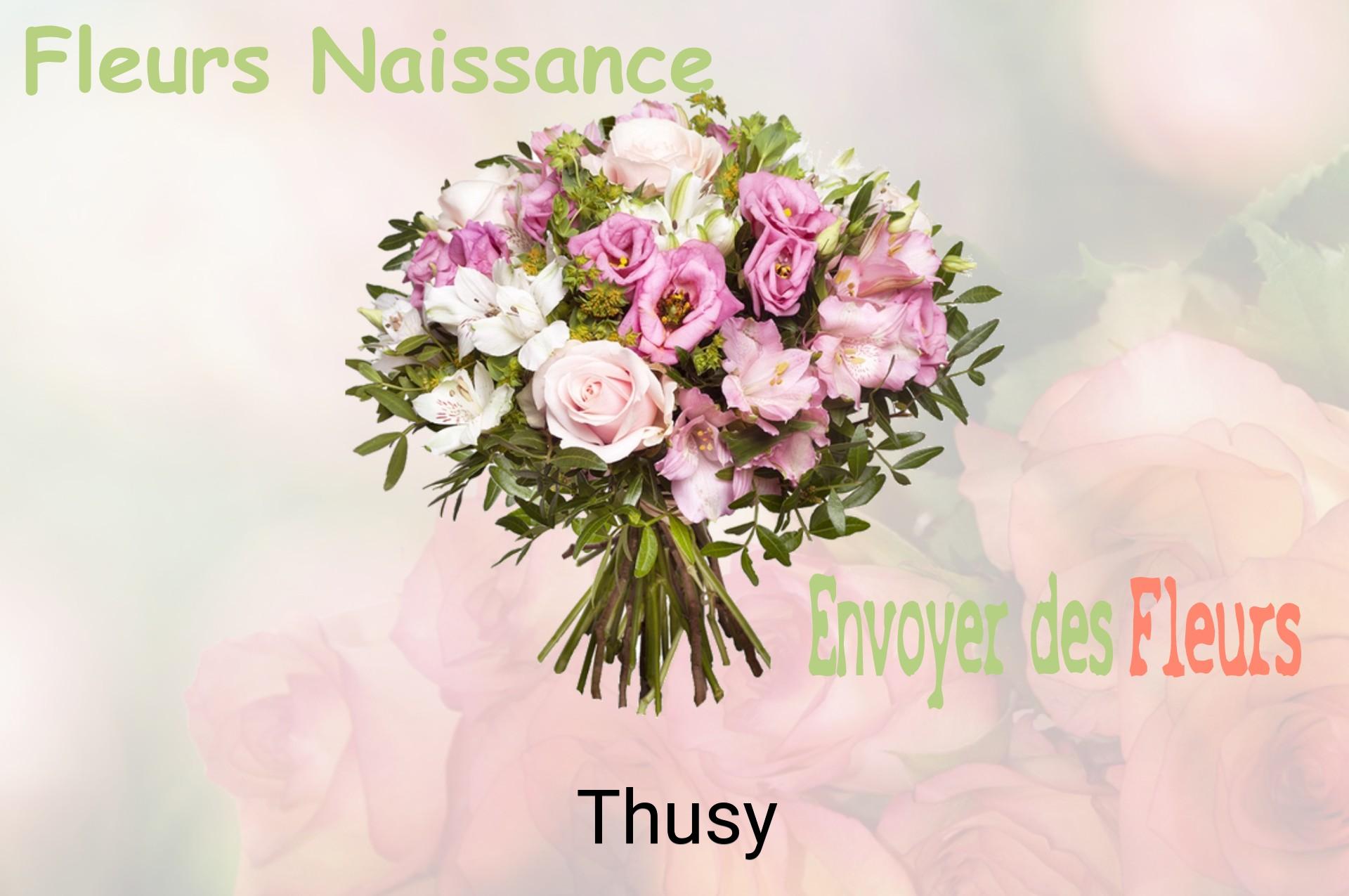 Bouquet de fleurs de naissance livré à Thusy